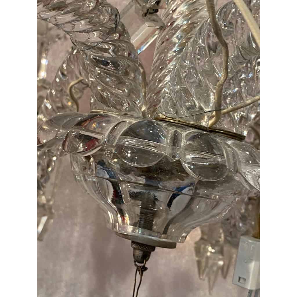 1950′ Lustre Cristal 5 Bras Baccarat | Biron 1950′ Lustre Cristal 5 Bras Baccarat