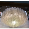 1970′ Lustre Doria 4 Niveaux 78 Cristaux En Verre Soufflé Design Venini Murano | Biron ||||||||||||