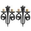 1940 Paire d’Appliques en fer forgé Maison Cheret | Biron ||||||