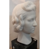 1930′ Art Déco Tête De Femme En Marbre Signée Par M. Di Domenico | Biron 1930′ Art Déco Tête De Femme En Marbre Signée Par M. Di Domenico