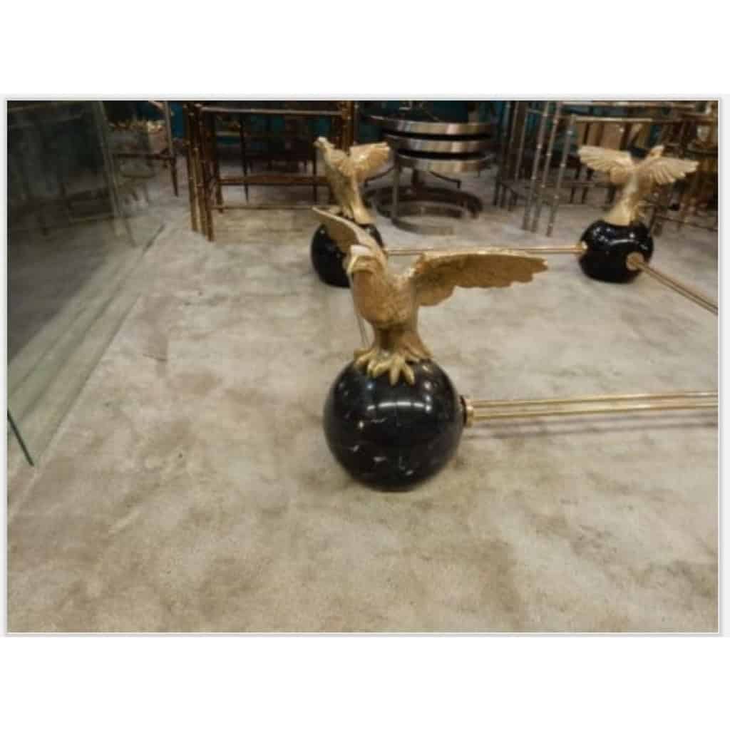 1970′ Table Basse Aux Aigles de Style Maison Charles, Jansen Ou Baguès