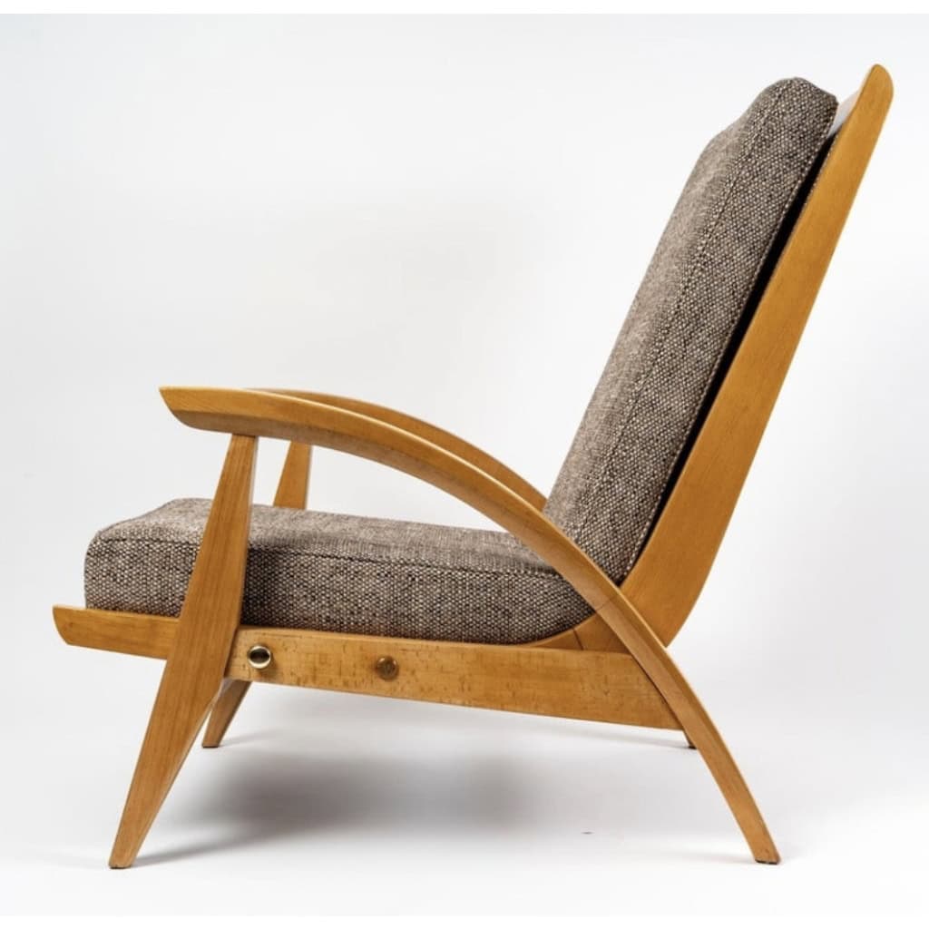 Paire de fauteuils rÃ©glables Guy Besnard, FreeSpan, 1950 | Biron Paire de fauteuils réglables Guy Besnard, FreeSpan, 1950
