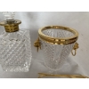 1970′ Seau A Champagne,A Glaçons et Flacon Cristal Pointes De Diamant Avec Tétes De Lion Bronze Doré | Biron 1970′ Seau A Champagne,A Glaçons et Flacon Cristal Pointes De Diamant Avec Tétes De Lion Bronze Doré