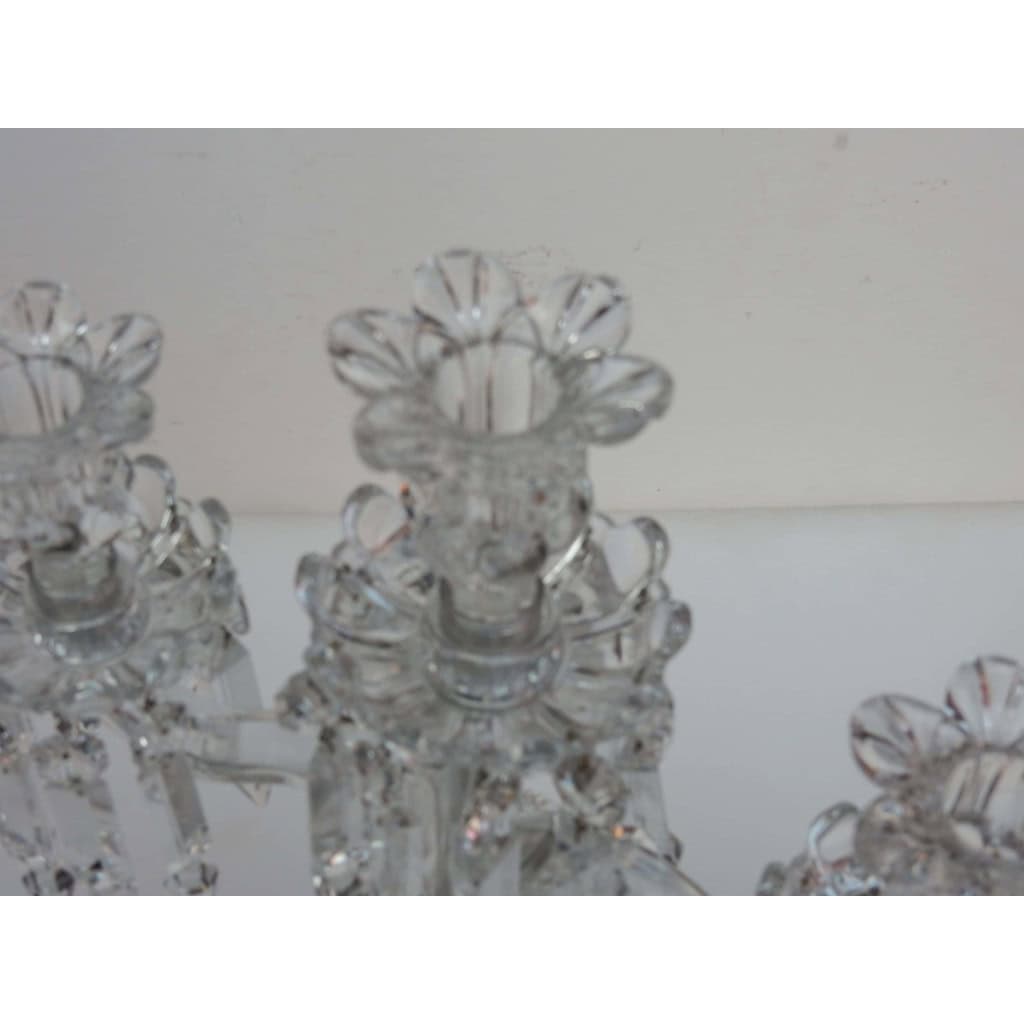 1900′ Paire de Chandeliers Baccarat | Biron 1900′ Paire de Chandeliers Baccarat
