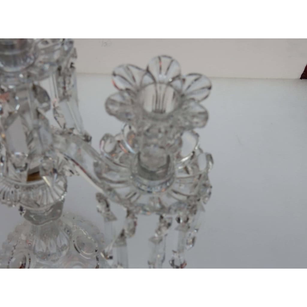 1900′ Paire de Chandeliers Baccarat | Biron 1900′ Paire de Chandeliers Baccarat