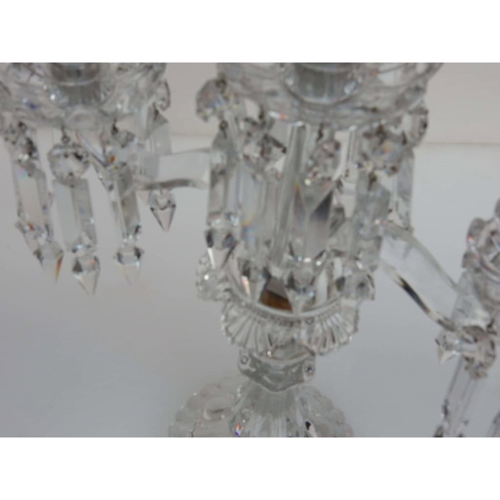 1900′ Paire de Chandeliers Baccarat | Biron 1900′ Paire de Chandeliers Baccarat