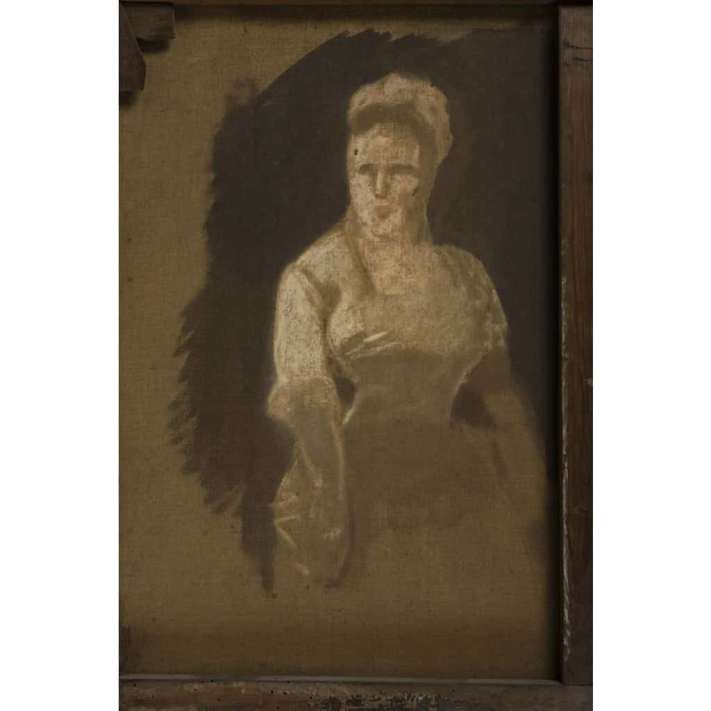 Pastel d’une jeune femme 1877