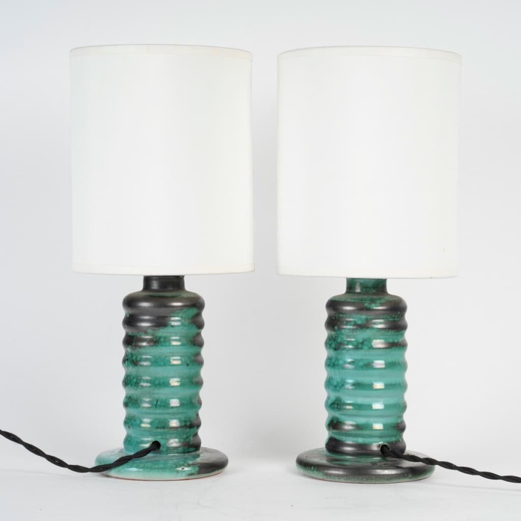 Atelier Primavera (XXe) Paire de Lampes 1926-1929 | Biron |||||||