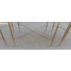 1950-70′ Table Tripartite en Laiton Style Maison Baguès 12