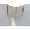 1950-70′ Table Tripartite en Laiton Style Maison Baguès 13