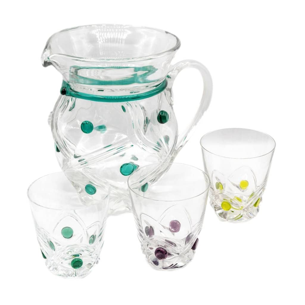 Lalique France ,1952, service Verres « FLORIDE » | Biron |||||||||