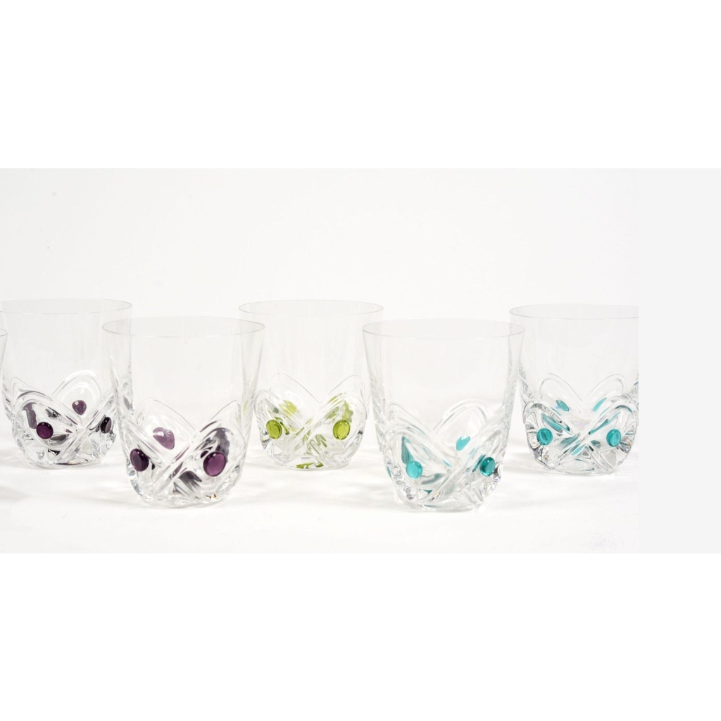 Lalique France ,1952, service Verres « FLORIDE » | Biron Lalique France ,1952, service Verres "FLORIDE"