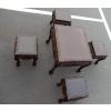 1920/1950 Table a Jeux Mahjong Chine et ses 4 Sièges Palissandre | Biron 1920/1950 Table a Jeux Mahjong Chine et ses 4 Sièges Palissandre