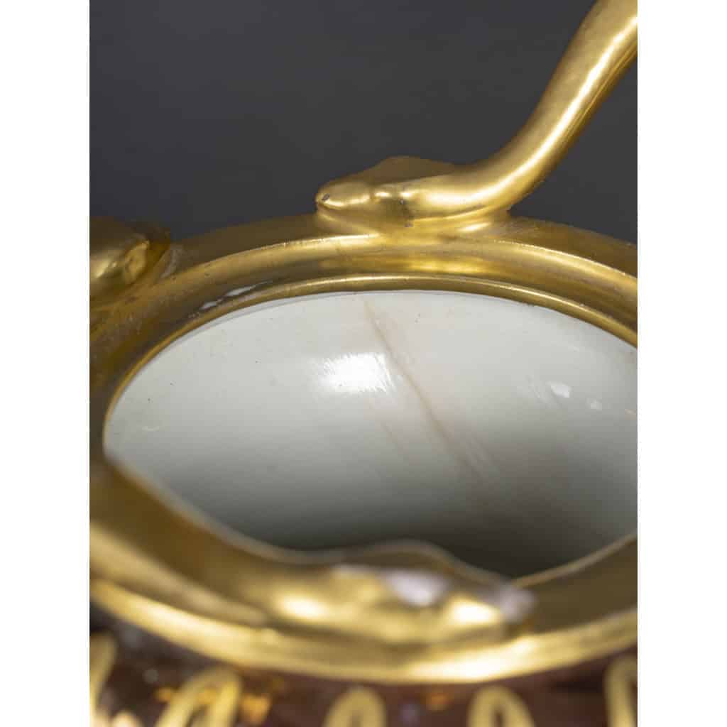 Grand Vase balustre Vienne à décor polychromes | Biron Grand Vase balustre Vienne à décor polychromes