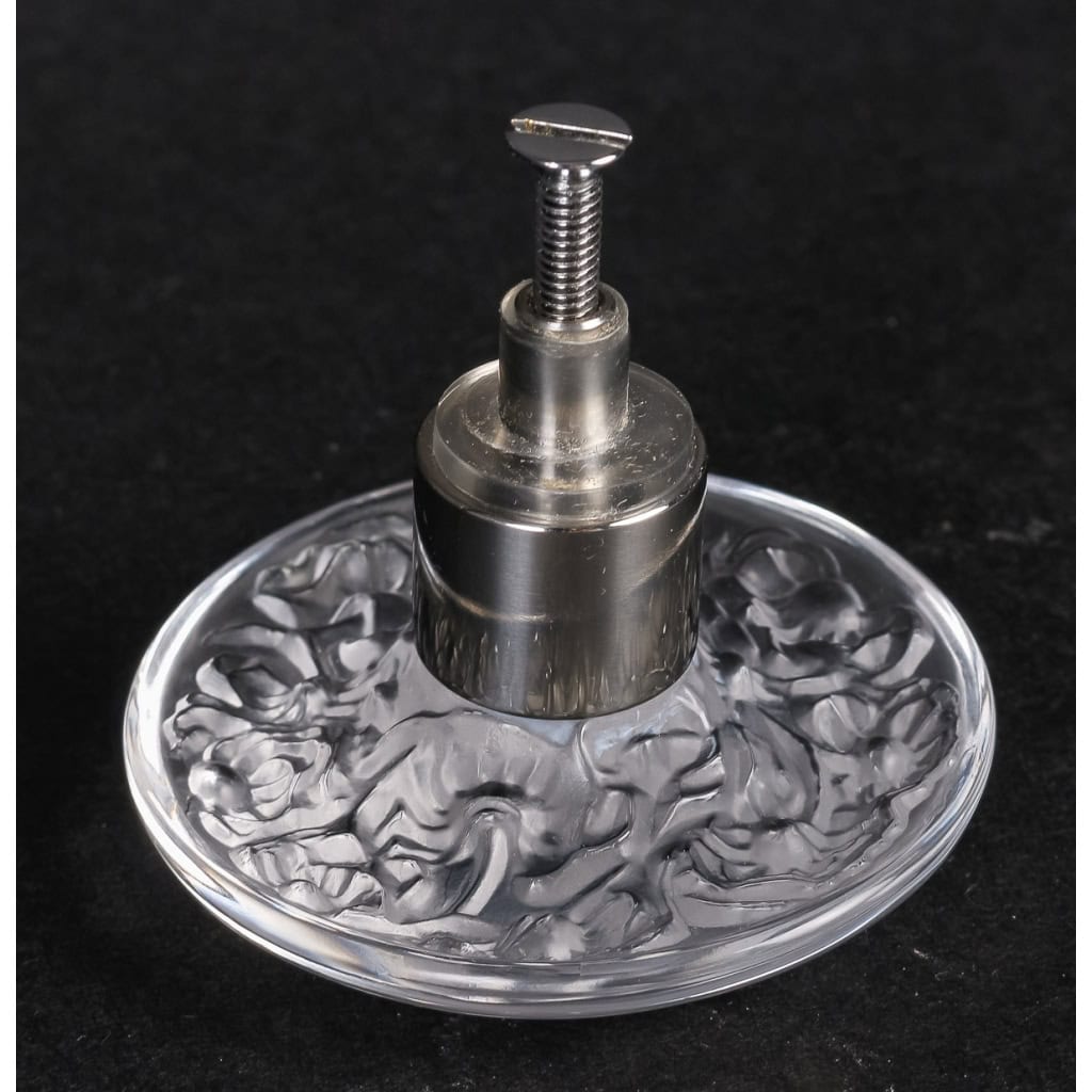 Maison Lalique France 10 Boutons De Tiroirs Ou Portes, Modèle "Bucolique"