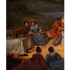 École Française du XVIIIème siècle - Banquet Champêtre huile sur toile vers 1750