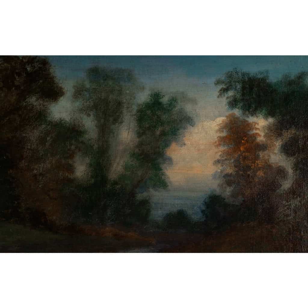 École Française du XVIIIème siècle - Banquet Champêtre huile sur toile vers 1750