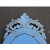1880 Miroir Venise Ovale avec Fronton | Biron 1880 Miroir Venise Ovale avec Fronton