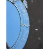 1880 Miroir Venise Ovale avec Fronton | Biron 1880 Miroir Venise Ovale avec Fronton