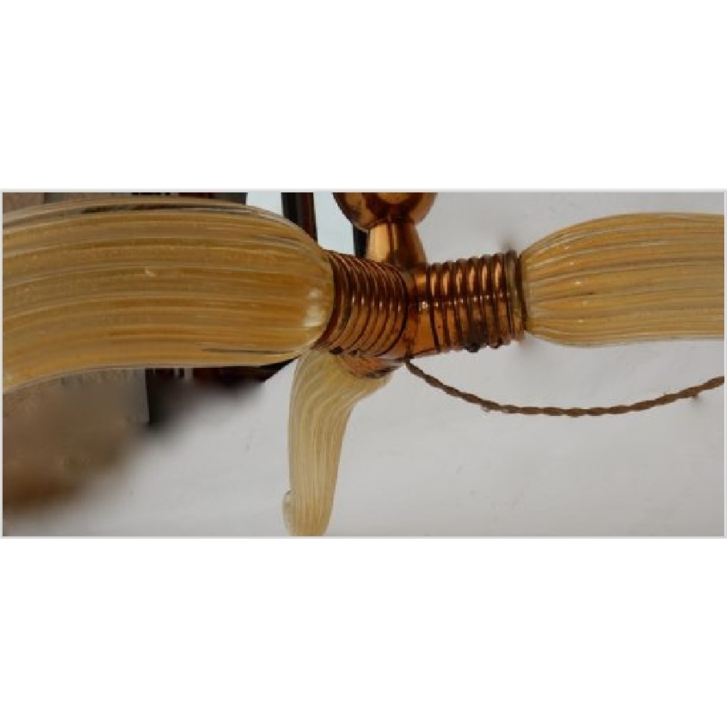 1950/70 Lampadaire Tripode Barovier & Toso Avec Paillons d’Or | Biron 1950/70 Lampadaire Tripode Barovier & Toso Avec Paillons d’Or
