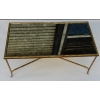 1970′ Table Basse Décor Bambou Maison Baguès