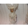 1950/70 Paire de Bougeoirs En Cristal Baccarat Signés Avec Photophores