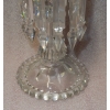 1950/70 Paire de Bougeoirs En Cristal Baccarat Signés Avec Photophores