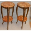1970′ Paire de Sellettes en Bronze Doré Style LXV Plateaux Brèche De Saint-Maximin VENDU 10