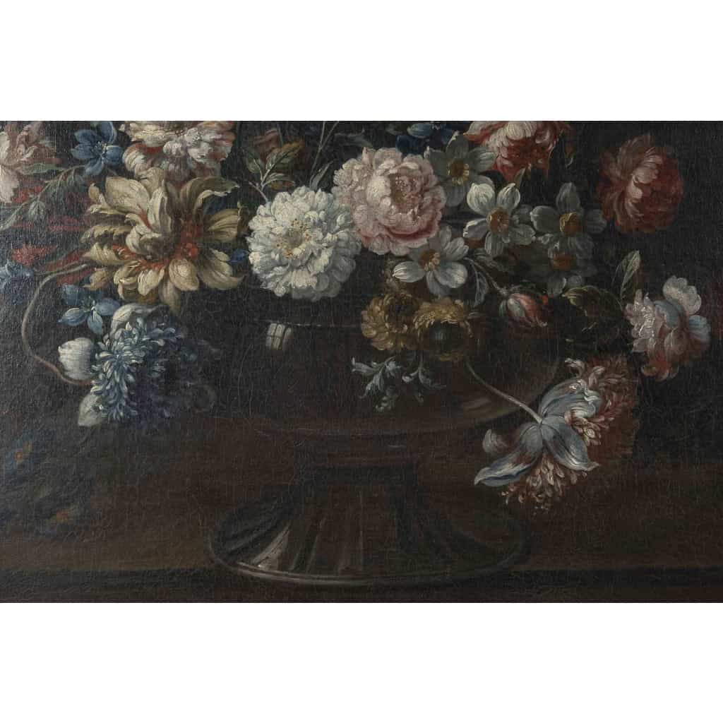 Pieter HARDIME (1677-1758) Bouquet de fleurs dans un vase en cristal. | Biron Pieter HARDIME (1677-1758) Bouquet de fleurs dans un vase en cristal.