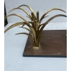 1970′ Table Basse Pélican Et Roseau En Bronze De Christian Techoueyres