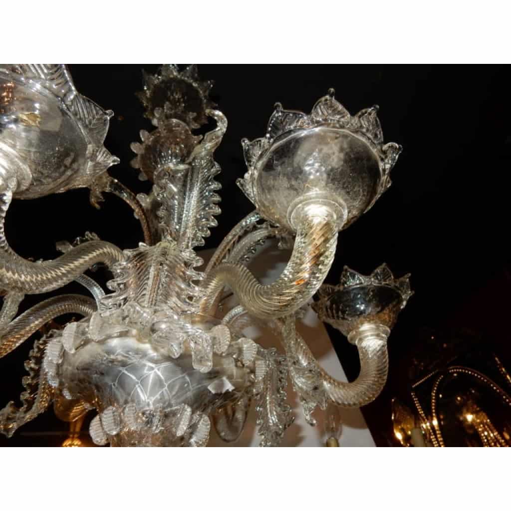 1900/20′ Lustre Cristal Murano 6 Branches | Biron 1900/20′ Lustre Cristal Murano 6 Branches