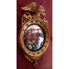 1880/1900′ Miroir Convexe à l’Aigle, Bois Doré | Biron 1880/1900′ Miroir Convexe à l’Aigle, Bois Doré