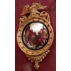 1880/1900′ Miroir Convexe à l’Aigle, Bois Doré | Biron 1880/1900′ Miroir Convexe à l’Aigle, Bois Doré
