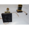 1950/70 Paire De Lampes DLG Maison Jansen, Laiton et Marbre Vert De Mer