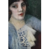 Jean JOVENEAU (1888 - 1950) Portrait de Marie Laurencin, daté 1914