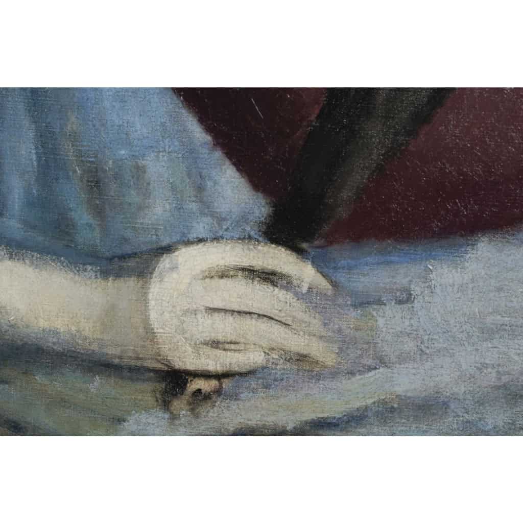 Jean JOVENEAU (1888 - 1950) Portrait de Marie Laurencin, daté 1914