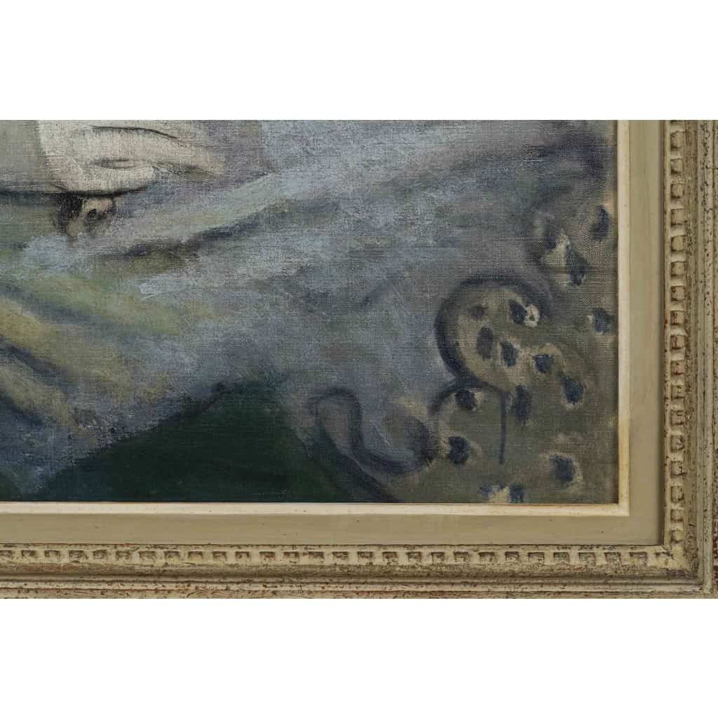 Jean JOVENEAU (1888 - 1950) Portrait de Marie Laurencin, daté 1914