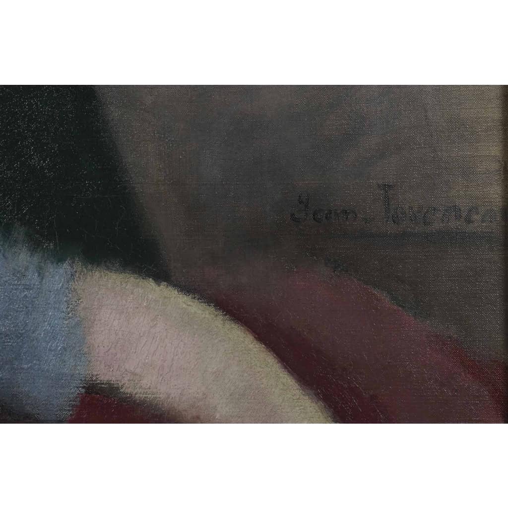 Jean JOVENEAU (1888 - 1950) Portrait de Marie Laurencin, daté 1914