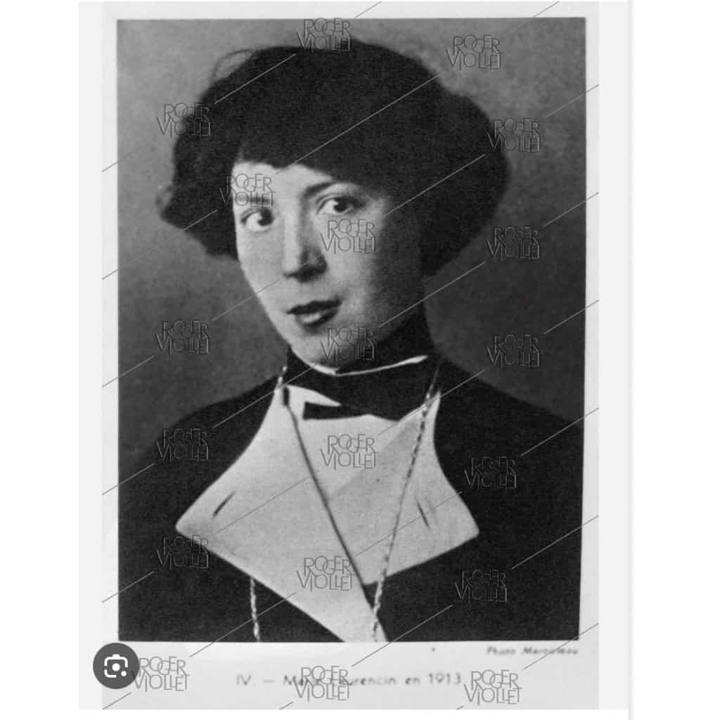 Jean JOVENEAU (1888 - 1950) Portrait de Marie Laurencin, daté 1914