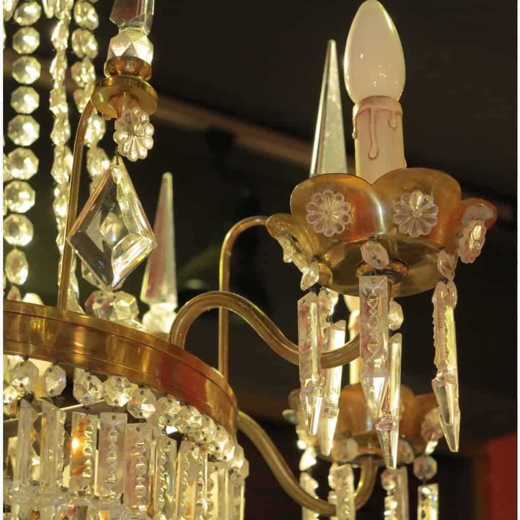 1950′ Lustre Baguès à 6 Branches et 6 Poignards | Biron 1950′ Lustre Baguès à 6 Branches et 6 Poignards