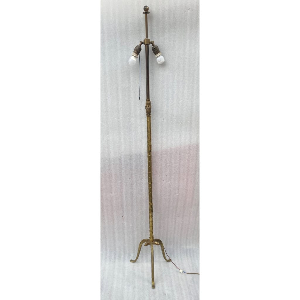 1970′ Lampadaire en Bronze Doré Maison Baguès Modèle Palmier | Biron ||||||||||||
