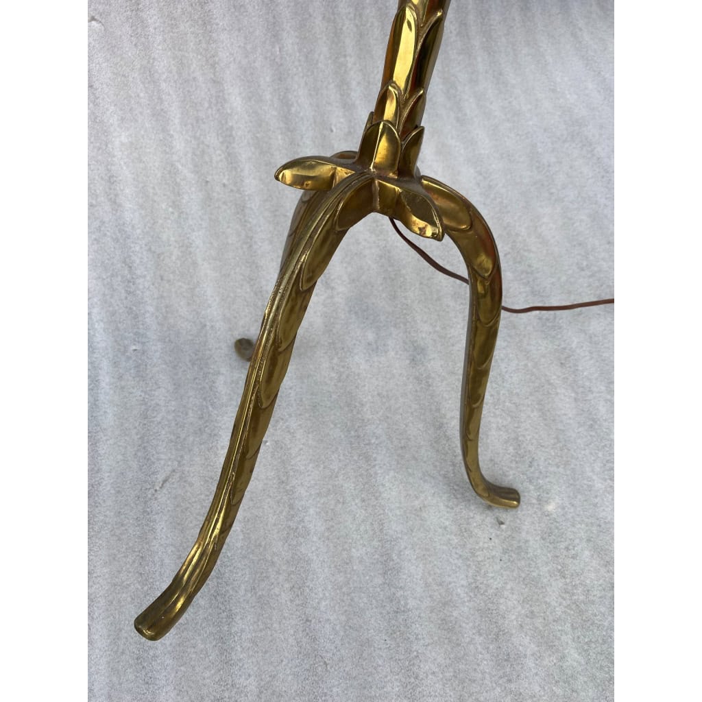 1970′ Lampadaire en Bronze Doré Maison Baguès Modèle Palmier | Biron 1970′ Lampadaire en Bronze Doré Maison Baguès Modèle Palmier