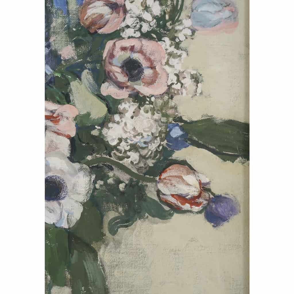 Julien Duriez 1900-1993. Bouquet De Fleurs.