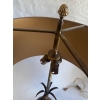 1950/70 Paire de Lampes en Bronze et Oeuf en Resine Fractable Signée Charles