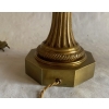 1950/70 Paire de Lampes en Bronze et Oeuf en Resine Fractable Signée Charles