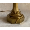 1950/70 Paire de Lampes en Bronze et Oeuf en Resine Fractable Signée Charles