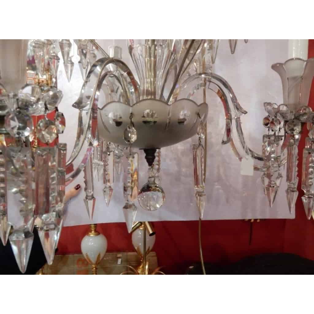 1950′ Lustre 6 Branches Baccarat | Biron 1950′ Lustre 6 Branches Baccarat