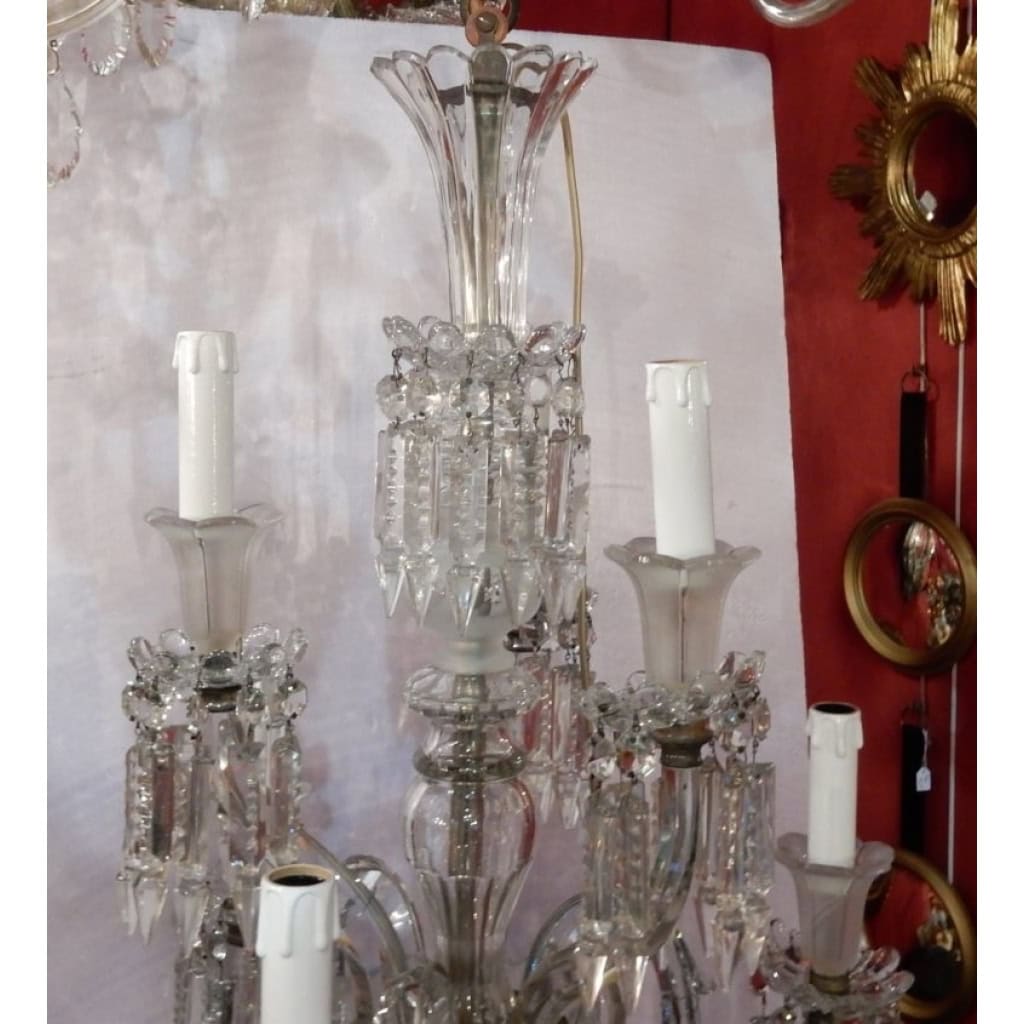 1950′ Lustre 6 Branches Baccarat | Biron 1950′ Lustre 6 Branches Baccarat