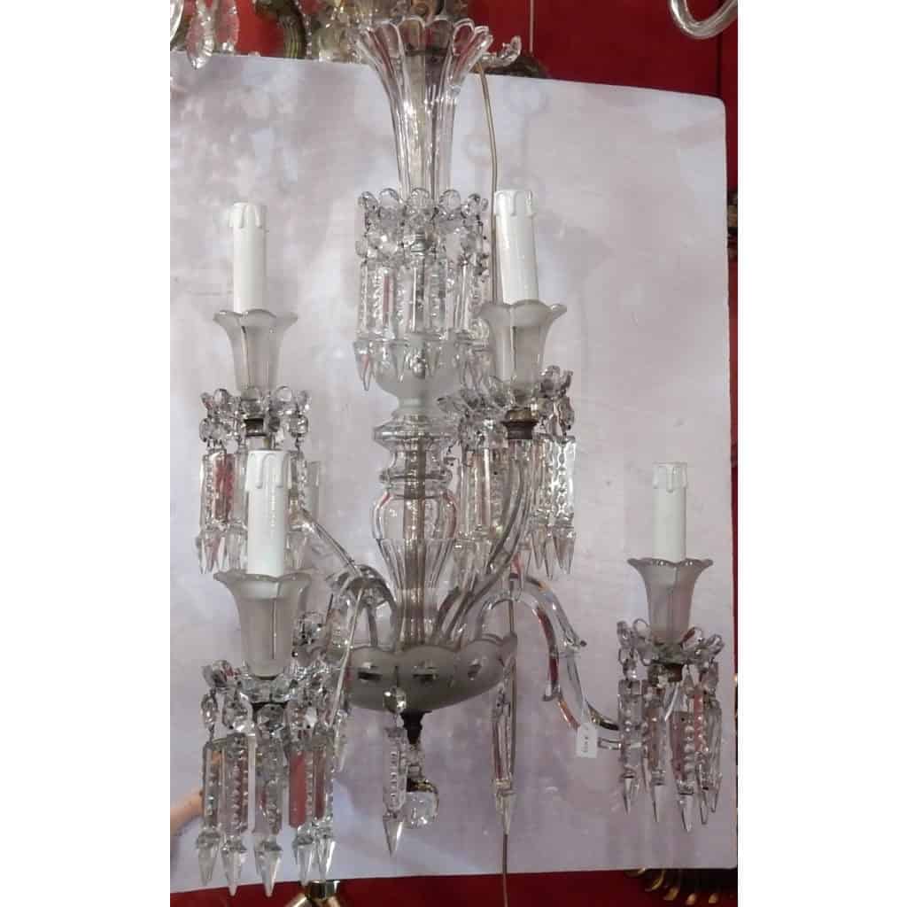 1950′ Lustre 6 Branches Baccarat | Biron 1950′ Lustre 6 Branches Baccarat