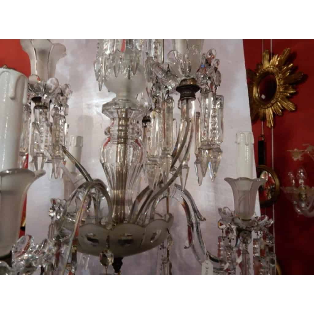 1950′ Lustre 6 Branches Baccarat | Biron 1950′ Lustre 6 Branches Baccarat